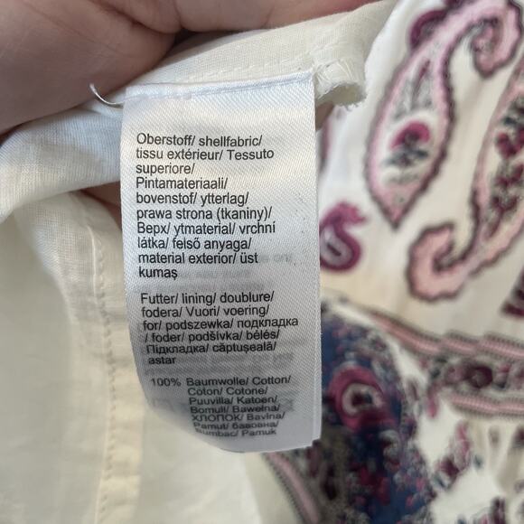 BPC Bonprix Collection Women's Maxi Dress Size L Paisley Boho Cottage Prairie - Picture 8 of 9